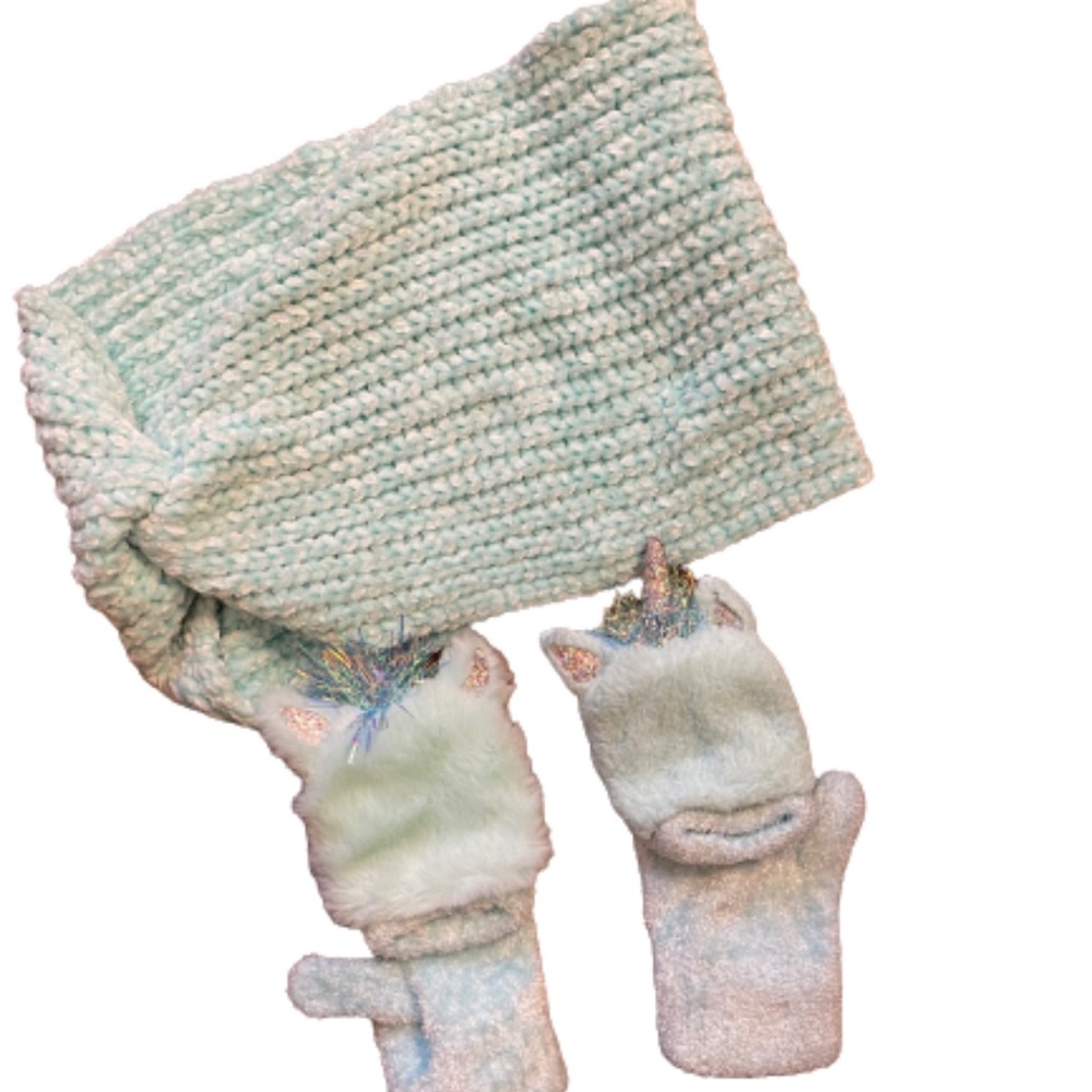 Justice scarf and gloves set